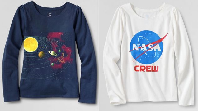 Land’s End Now Makes Science T-Shirts for Girls