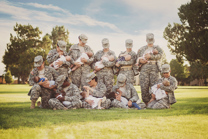 One Picture Is Breaking the Taboo of Women in the Military Breastfeeding